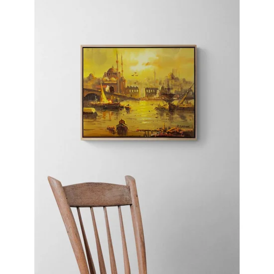 Eminönü’nde Bir Gün Yağlı Boya Tablosu