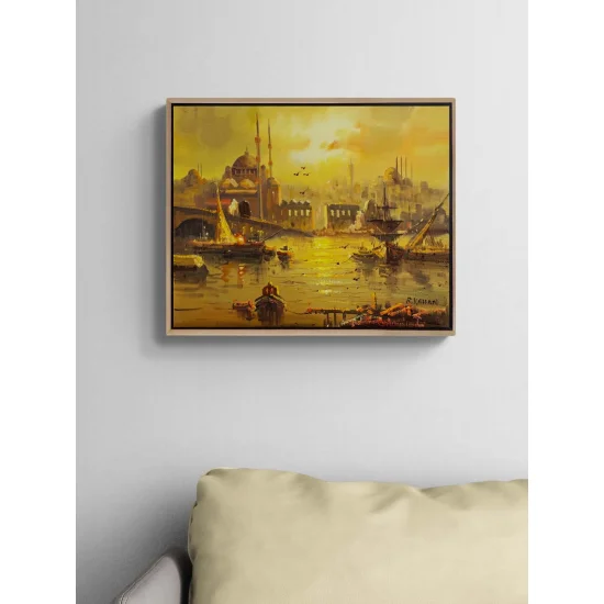 Eminönü’nde Bir Gün Yağlı Boya Tablosu