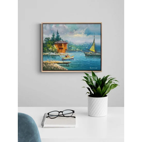 Çengelköyden Rıhtıma Yağlı Boya Tablosu