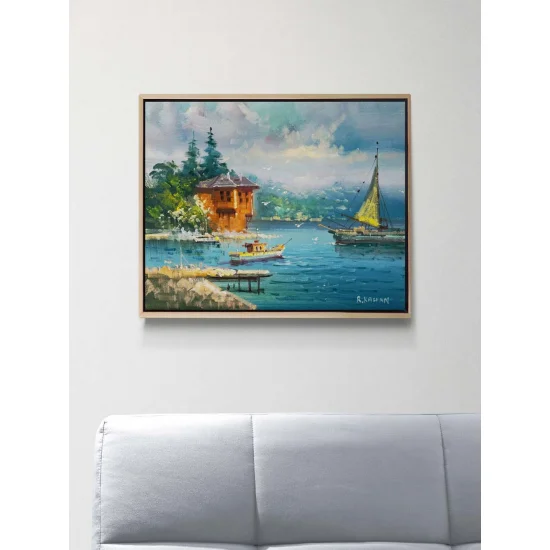 Çengelköyden Rıhtıma Yağlı Boya Tablosu