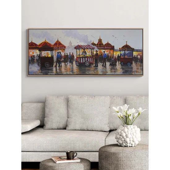 Street Flavors of Eminönü Oil Painting