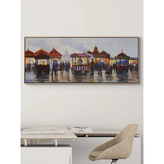 Street Flavors of Eminönü Oil Painting