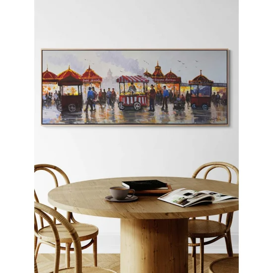 Street Flavors of Eminönü Oil Painting