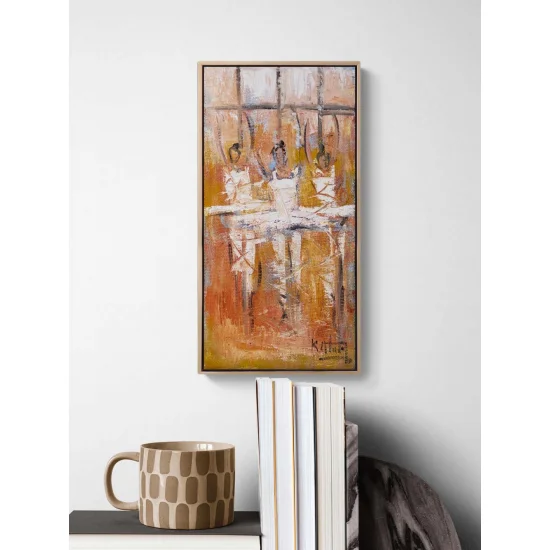 Tül İçinde Melodi Yağlı Boya Tablosu