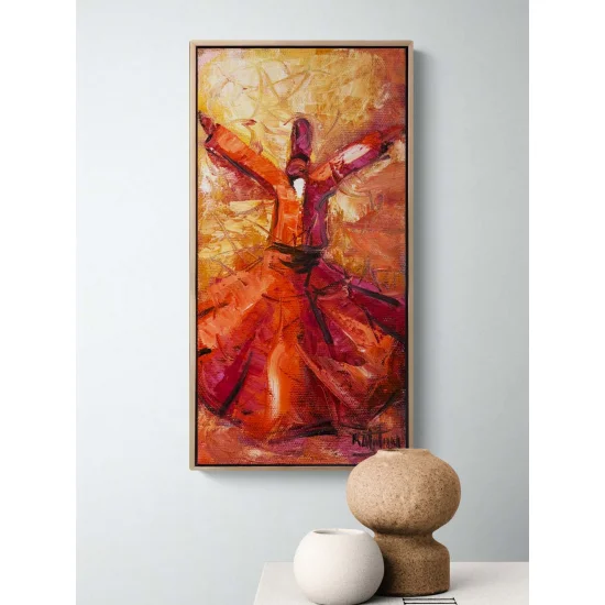 Semazen Sükuneti Yağlı Boya Tablosu