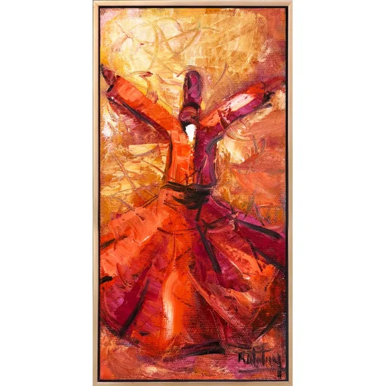 Semazen Sükuneti Yağlı Boya Tablosu