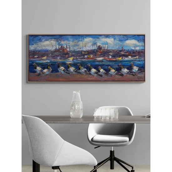 The Doves, Guardians of the Bosphorus Oil Painting