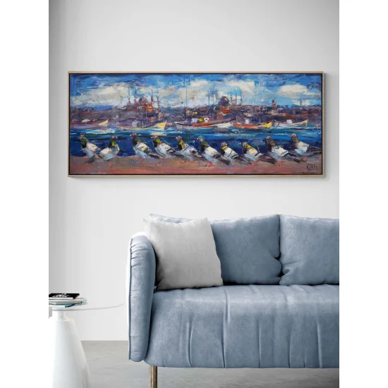 The Doves, Guardians of the Bosphorus Oil Painting