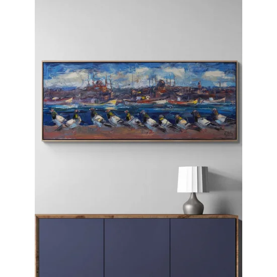 The Doves, Guardians of the Bosphorus Oil Painting