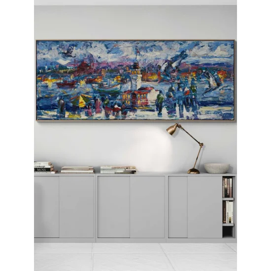 Salacaktan Seyir Yağlı Boya Tablosu