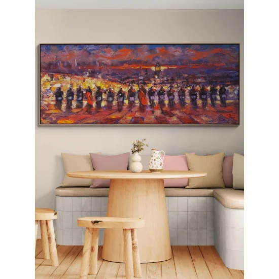 İstanbul Boğazının Orkestrası Yağlı Boya Tablosu