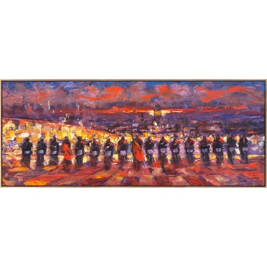 İstanbul Boğazının Orkestrası Yağlı Boya Tablosu