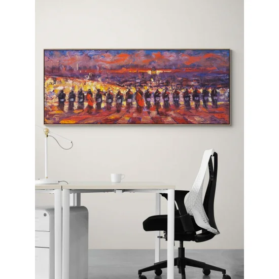 İstanbul Boğazının Orkestrası Yağlı Boya Tablosu