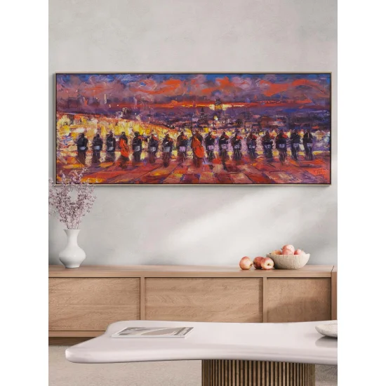 İstanbul Boğazının Orkestrası Yağlı Boya Tablosu