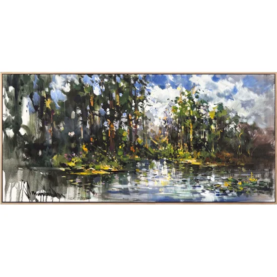 Durmuş Zamanın Yansıması Yağlı Boya Tablosu