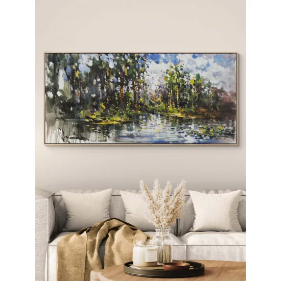 Durmuş Zamanın Yansıması Yağlı Boya Tablosu