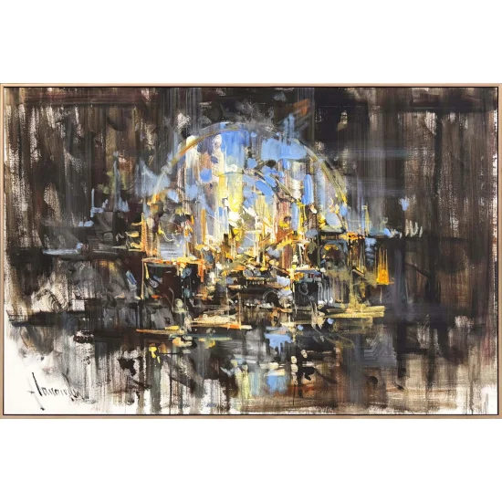 Foggy Time Oil Painting