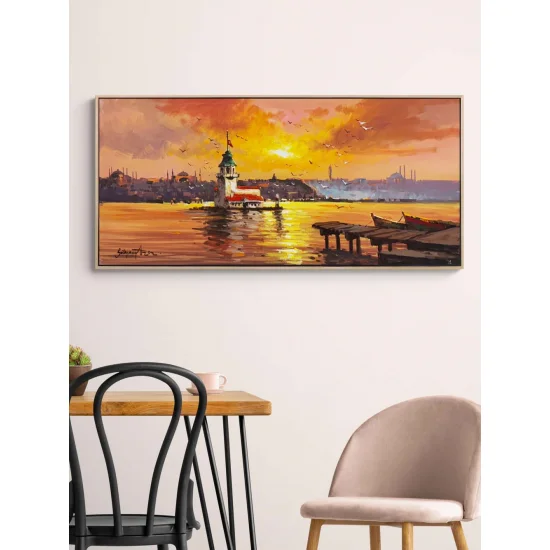 Salacak Rıhtımından Yağlı Boya Tablosu