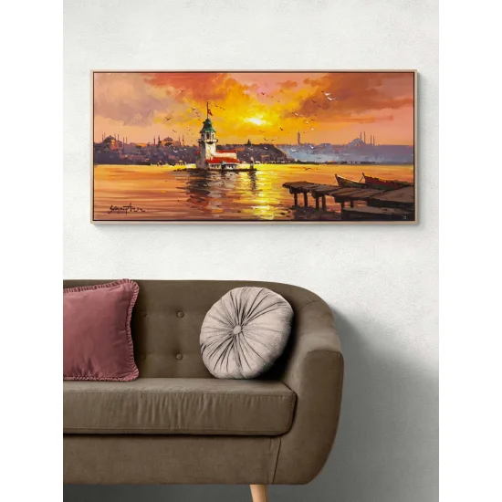 Salacak Rıhtımından Yağlı Boya Tablosu