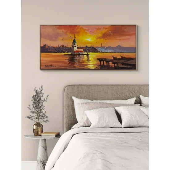 Salacak Rıhtımından Yağlı Boya Tablosu