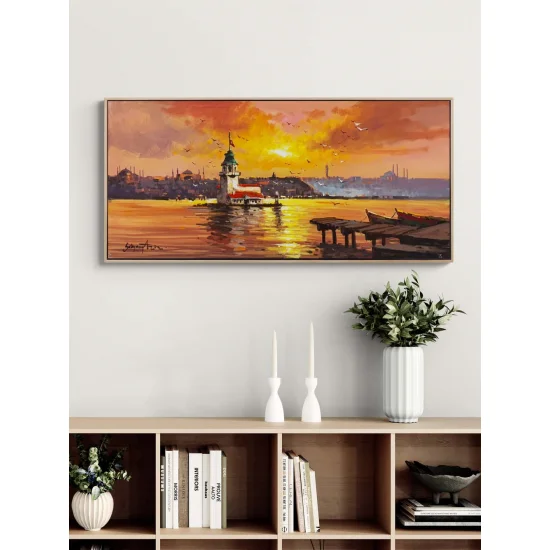 Salacak Rıhtımından Yağlı Boya Tablosu