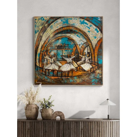 Whirling in the Mevlevi Lodge Oil Painting