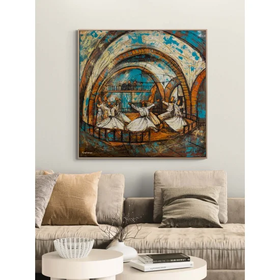 Whirling in the Mevlevi Lodge Oil Painting