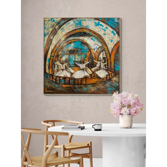 Whirling in the Mevlevi Lodge Oil Painting
