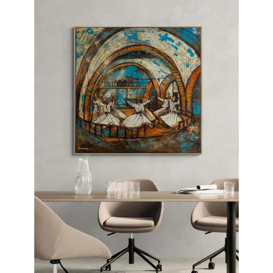 Whirling in the Mevlevi Lodge Oil Painting