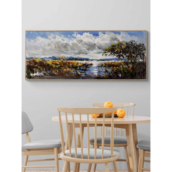 Doğanın Köklerin Arasında Yağlı Boya Tablosu