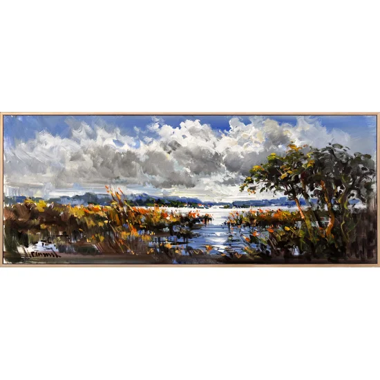 Doğanın Köklerin Arasında Yağlı Boya Tablosu