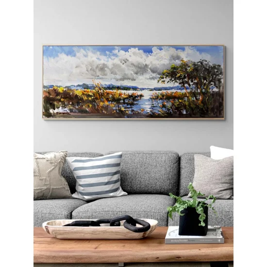 Doğanın Köklerin Arasında Yağlı Boya Tablosu