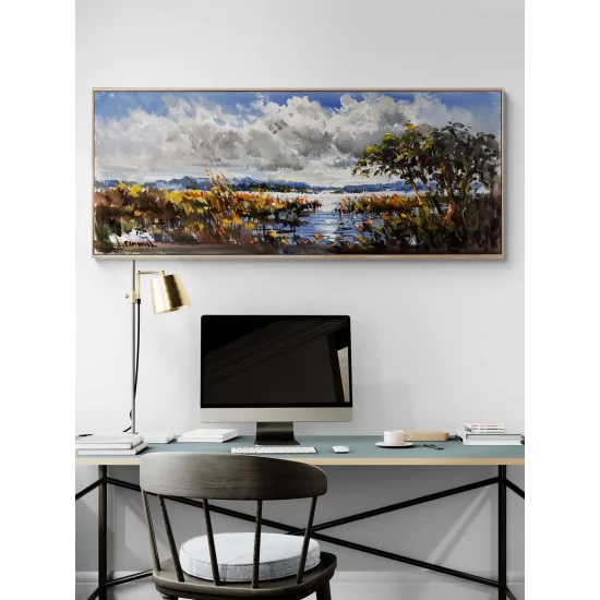 Doğanın Köklerin Arasında Yağlı Boya Tablosu