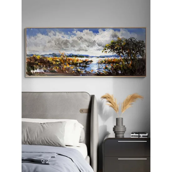 Doğanın Köklerin Arasında Yağlı Boya Tablosu