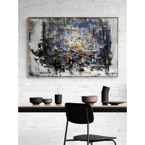 Yansımaların Ardında Yağlı Boya Tablosu