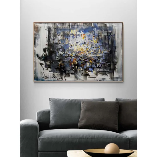 Yansımaların Ardında Yağlı Boya Tablosu