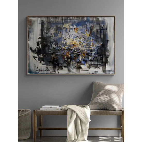 Yansımaların Ardında Yağlı Boya Tablosu