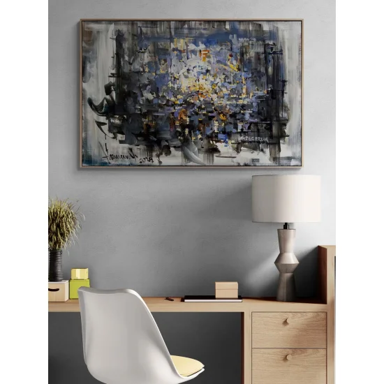 Yansımaların Ardında Yağlı Boya Tablosu