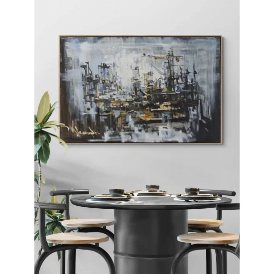 Zamanın Çözüldüğü An Yağlı Boya Tablosu