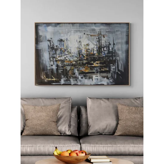 Zamanın Çözüldüğü An Yağlı Boya Tablosu