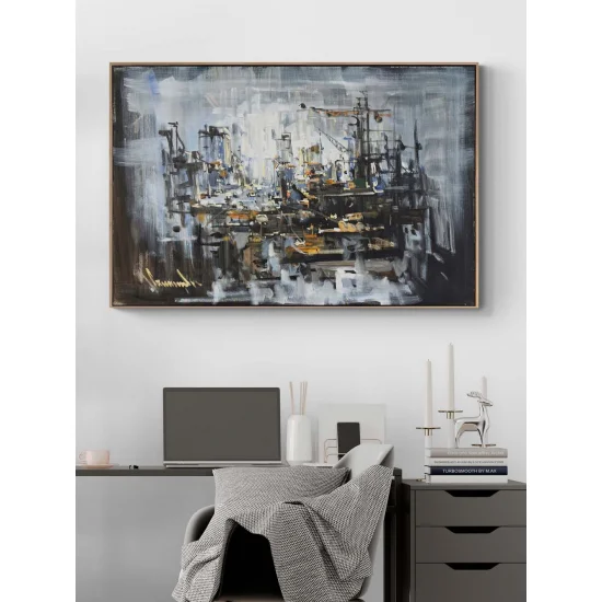 Zamanın Çözüldüğü An Yağlı Boya Tablosu