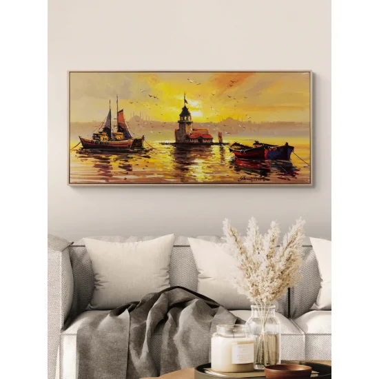 Kız Kulesi’nin Esintisi Yağlı Boya Tablosu