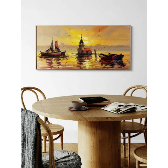 Kız Kulesi’nin Esintisi Yağlı Boya Tablosu