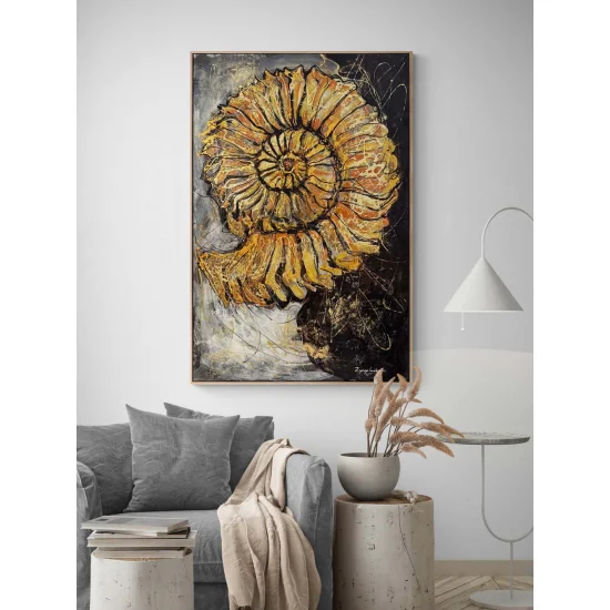 Altın Fosil Yağlı Boya Tablosu