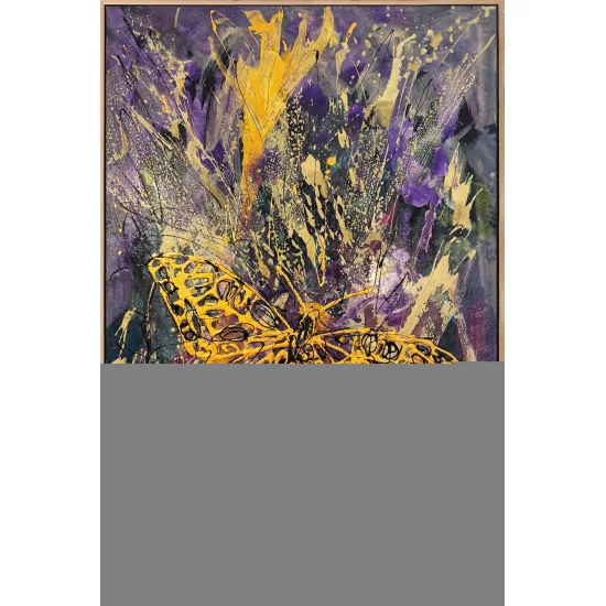 Hayalden Gerçeğe Kelebek Yağlı Boya Tablosu