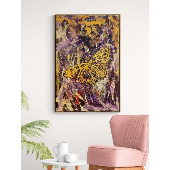 Kelebeğin Sonsuzluk Hali Yağlı Boya Tablosu