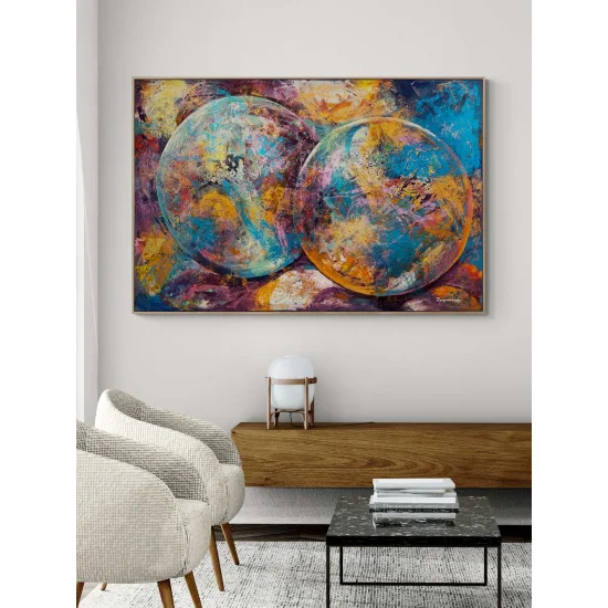 Spheres Among Colors Oil Painting