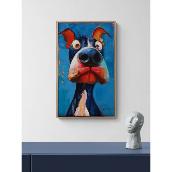 Meraklı Burun Yağlı Boya Tablosu