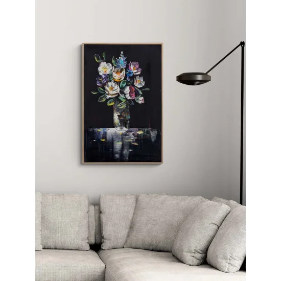 Vazoda Renk Cümbüşü Yağlı Boya Tablosu