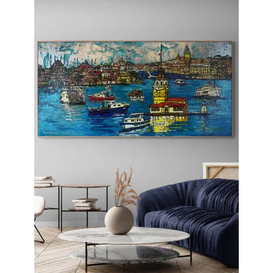 İstanbul’un Kalbi Yağlı Boya Tablosu